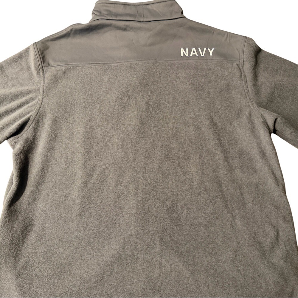 Gray Full‎ Zip United States Navy embroidered logo Size XXL - Picture 6 of 11